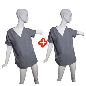 Figs Casma Three Pocket‎ Scrub Top Women’s  Medium Medical Career Nurse Hospital